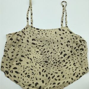 Grayson Threads Tan Spotted Tank Top NWT